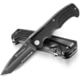 Kilimanjaro Gear Annex Folding Knife3.5in Black G10 Handle Black Tanto ComboEdge Blade KJ