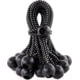 Kotap Black Ball Bungee 9in 25 Pack Black
