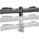 Kuat Piston Pro X Add On LED Dual Ratchet Platform Rack with Kashima - 1 Bike Galaxy Gray