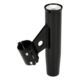 Lee's Tackle Clamp-On Rod Holder - Black Aluminum - Vertical Mount - Fits 2.375" O.D. Pipe