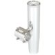 Lee's Tackle Clamp-On Rod Holder - Silver Aluminum - Horizontal Mount - Fits 2.375" / 2-3/8" O.D. Pipe