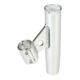 Lee's Tackle Clamp-On Rod Holder - Silver Aluminum - Vertical Mount - Fits 1.050" O.D. Pipe