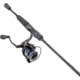 Lew's American Hero Spinning Reel and Rod Combo 7ft 1-PC Medium Fast IM6 Graphite Rod SZ 300 Reel 4+1 Bearings 6.2-1 Ratio Speed Gears Gray/Black/Blue
