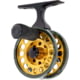 Lew's Wally Marshall Signature Series Solo Jigging Reel 1-1 Ratio Aluminum Frame and Spool Multi-Disc Drag EVA Handle Knob 6lb Line Green/Gold