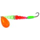 Mack's Lure Kokanee Killer Number 6 Single Hook 48in Leader Orange Blade/Flo Green/Flo Orange Bead/Green Glo Hook