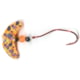 Mack's Lure Smile Blade Slow Death Rig Number 2 Hook Orange Black Tiger Smile Blade/Black Bead/Flo Fire Orange Center Bead