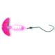 Mack's Lure Smile Blade Spindrift Walleye Spinner Number 1 Hook 72in Leader Hot Pink Sparkle Smile Blade/White Pink Scale Pill