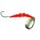 Mack's Lure Wedding Ring Classic Original Spinner Number 6 Hook 48in Leader Hammered Nickel Blade/Flo Orange Bead