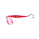 Mack's Lure Wedding Ring UV Spinner Number 8 Hook 48in Leader Silver/Red Blade/Ruby Bead