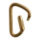 Mad Rock XL Steel Twist Lock Carabiner Gold 870559005333