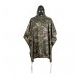 Major Outdoors Surplus Rubberized Heavy Duty Poncho Woodland Camo Camo OSFM