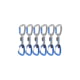 Mammut Crag Keylock Wire 10 cm Indicator 6-Pack Quickdraws Straight Gate/Wire Gate Silver-Ultramarine 10 cm