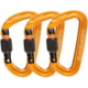 Mammut Sender Screwgate 3-Pack Carabiners Screw Gate gold one size