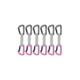 Mammut Workhorse Keylock 12 cm 6-Pack Quickdraws Straight Gate/Bent Gate Key Lock Grey-Pink 12 cm