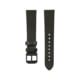 Marathon Cross Hatch 2-Piece Strap Italian Leather IP Black Buckle 20mm Moss Green Extra Long
