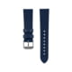Marathon Cross Hatch 2-Piece Strap Italian Leather Steel Buckle 20mm Royal Blue Standard