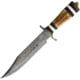 Marbles Damascus Bowie Knife 9" Damascus steel blade Stag black pakkawood and white synthetic handle # 5 DAMASCUS / MR571