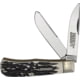 Marbles Jumbo Trapper Stag Folding Knife Black stag bone KB222MR471