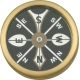 Marbles Large Pocket Compass 1 3/4in. diameter MR223