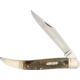Marbles Large Toothpick Ram's Horn Folding Knife3.75inStainless SteelStandard EdgeLong ClipSatinRam Horn Handle KB111 RAMS HORN