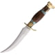 Marbles Skinner Wood/Stag 5.50 in Fixed Blade Knife Brown wood stag bone and blue stone