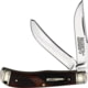 Marbles Trapper Brown Checkered Bone Folding Knife 3.75in Closed Mirror Stainless Clip/Spey Blades Brown Checkered Bone Handle