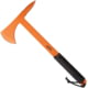 Marbles X-1 Tactical Tomahawk 15in Overall 3.38in Cutting Edge 8in Axe Head Spear Point Spike End Orange Finish SS Construction With Black Cord