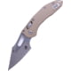 Microtech Stitch Ram-Lok Apocalyptic Fluted G-10 Cover Part Serrate 3.71in Folding Knife Tan