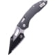 Microtech Stitch Ram Lok S/E Black Full Serrate Fluted G-10 3.71in Folding Knife Black