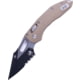 Microtech Stitch - Ram-Lok S/E Fluted G-10 Partial Serrated 3.71in Folding Knife Tan