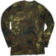 MIL-TEC Camo Long Sleeve T-Shirt - Men's Flecktarn Camo Large