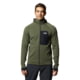 Mountain Hardwear Polartec Power Grid Full Zip Hoody - Men's Surplus Green Heather Large