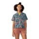 Mountain Hardwear Trail Sender Short Sleeve Top - Women's Dark Zinc Floral Print Small