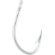 Mustad Classic O'Shaughnessy Live Bait Hook Beak Point Heavy Wire Ringed Eye Nickel Size 1/0 100 per Pack