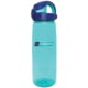Nalgene On-The-Fly Lock-Top Sustain Bottle 24 oz Blue with Aqua Cap 24oz