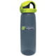 Nalgene On-The-Fly Lock-Top Sustain Bottle 24 oz Charcoal with Lime Cap 24oz