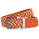Nexbelt Braided Golf Belt Brunt Orange/White
