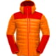Norrona Falketind Down Hooded Jacket   Men's Orange/Arednalin Red Medium 1833 20 5541