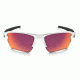 Oakley Flak 2.0 XL Sunglasses Polished White Frame, Prizm Baseball Outfield Lens-OO9188-03