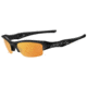 Oakley Flak Jacket Jet Black Fram w/Black Persimmon Transitions Lenses Sunglasses 13-718