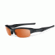 Oakley Flak Jacket Sunglasses, Matte Black Frame, Persimmon to Grey Transition Lens 11-433