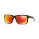 Oakley OO9102 Holbrook Sunglasses - Men's, Polished Black Frame, Prizm Ruby Polarized Lenses, OO9102-9102F1-55