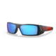 Oakley OO9014 Gascan Sunglasses - Men's, HOU Matte Black Frame, Prizm Sapphire Lens, Asian Fit, 60, OO9014-9014A0-60