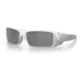 Oakley OO9014 Gascan Sunglasses - Men's, X-Silver Frame, Prizm Black Polarized Lens, Asian Fit, 60, OO9014-9014C1-60