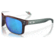 Oakley OO9102 Holbrook Sunglasses - Men's, Matte Black/Red Colorshift Frame, Prizm Sapphire Lens, 55, OO9102-9102W6-55