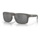 Oakley OO9102 Holbrook Sunglasses - Men's, Woodgrain Frame, Prizm Black Polarized Lens, 55, OO9102-9102W9-55