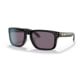 Oakley OO9244 Holbrook A Sunglasses - Men's, Polished Black Frame, Prizm Grey Lens, Asian Fit, 56, OO9244-924453-56