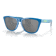 Oakley OO9245 Frogskins A Sunglasses - Mens, Hi Res Polished Sapphire Frame, Prizm Black Lens, Asian Fit, 54, OO9245-9245C9-54
