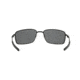 Oakley Square Wire Mens Sunglasses, Matte Black Frame, Black Iridium Polarized Lens OO4075-05