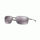 Oakley Square Wire Mens Sunglasses, Polished Black Frame, Prizm Black Lenses, 407513-60